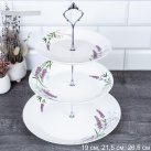 Ваза для канапе 3-х ярусная Евро / FLMLQP75/85/105 (18142-1/уп 12/ Лаванда 737147