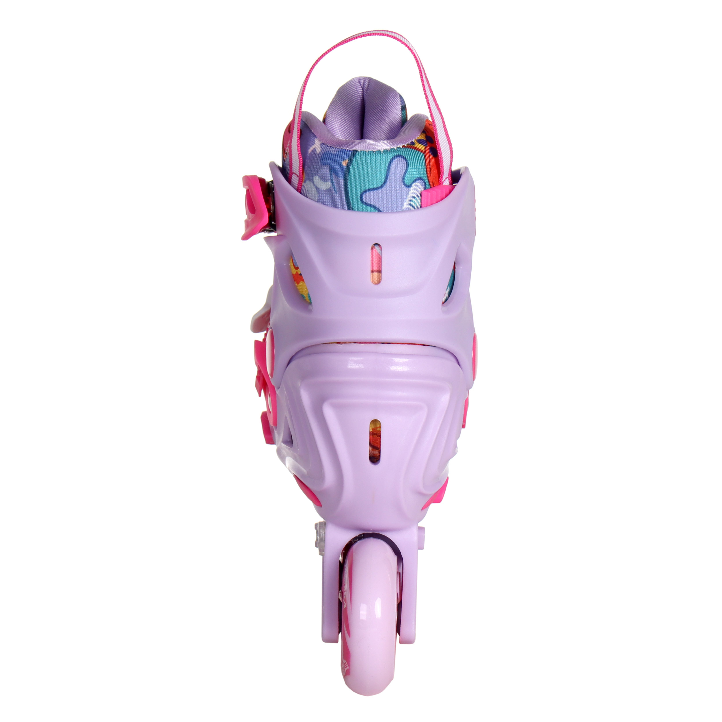 Роликовые коньки COMIRON  2021 S с блокировкой колёс /уп 6/ (31-34) розовые