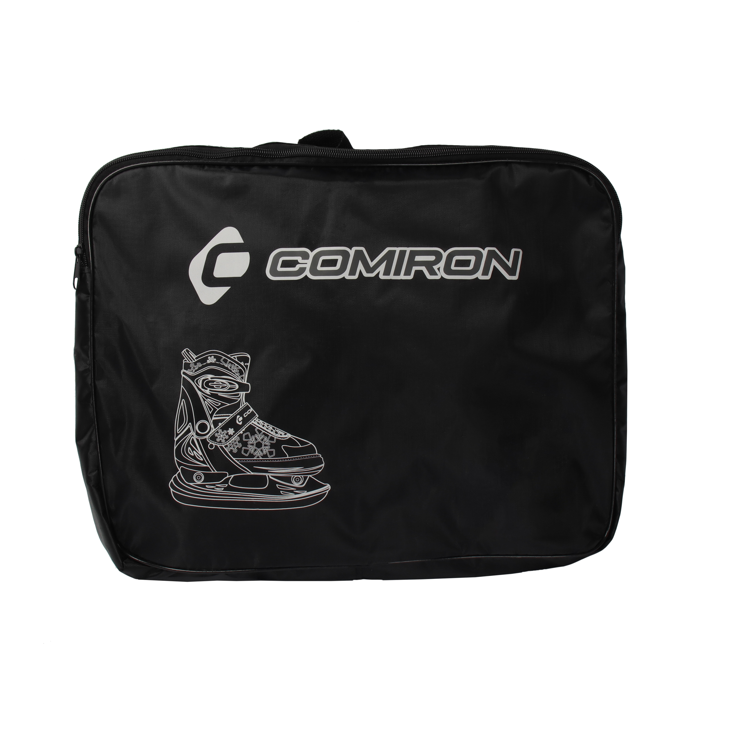 Коньки ледовые раздвижные COMIRON / M /уп 6/ (35-38) чёрные