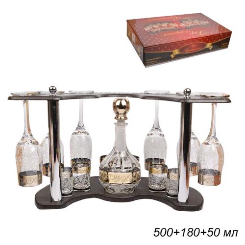 БАР набор для напитков 14 предметов Вдохновение АКЦИЯ / B-O-GN-01-160-22 /уп1/ графин+6 бокалов+6 стопок