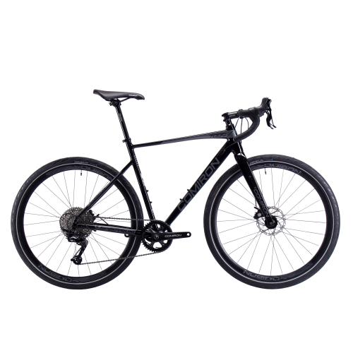 Велосипед грэвел COMIRON SPECTRUM I 700C-540mm SENSAH 1X11S, карбон. вилка, на осях, цвет: чёрный event horizon
