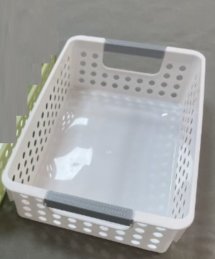 Корзина для хранения белая 27,5х15х18 см / FK2715 /уп 60/