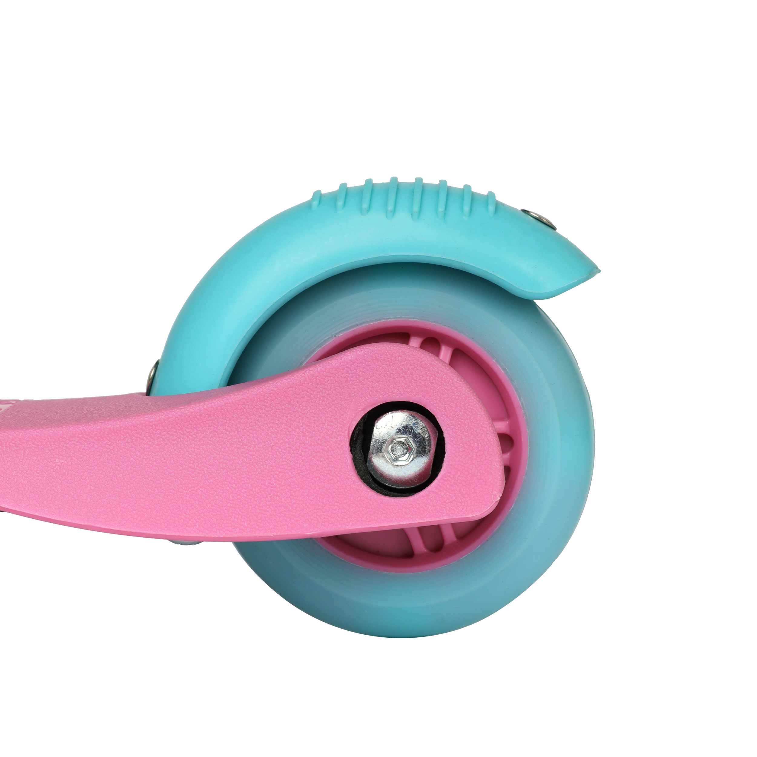 Самокат трехколесный Woohooo Shimmy Fizzz / нагрузка до 30кг / вес 1,8кг / светящиеся PU колёса / Цвет "Клубничный Милкшейк" / уп 10 ЦВК