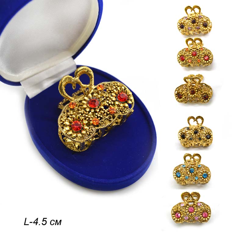 Заколка краб для волос / 150-18 /уп 12/