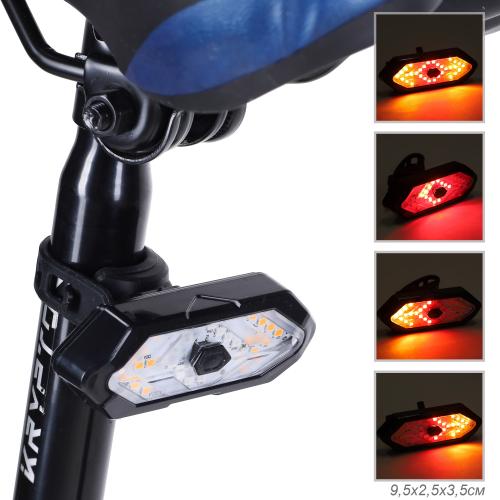 Фонарь задний COMIRON "1820" корпус ABS; свет LED; Аккум 500mAh. Вес 54гр. /уп60/120/