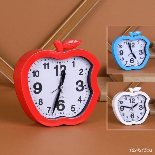 Часы настольные Яблоко 15 см / K43 /уп 100/ микс