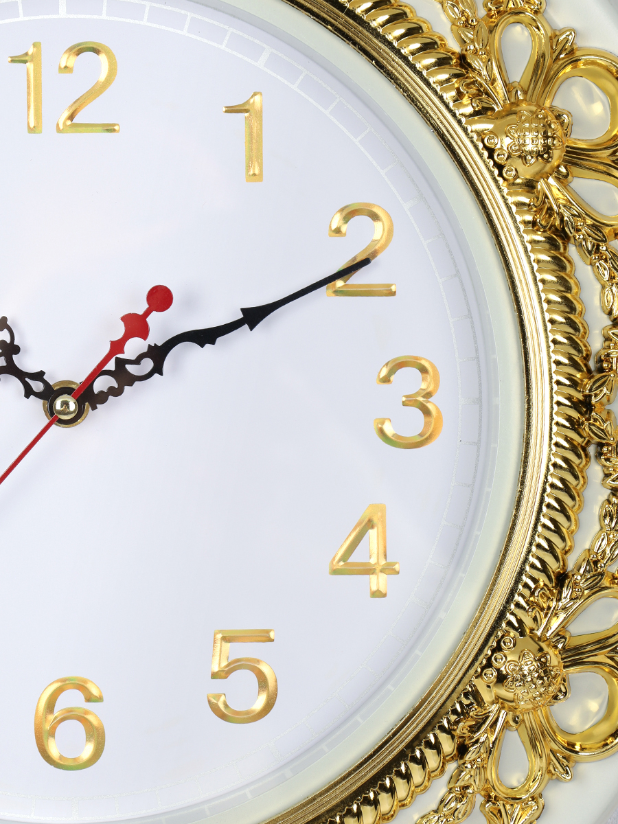 Часы настенные 40 см / 3033W /уп 12/с цепочкой