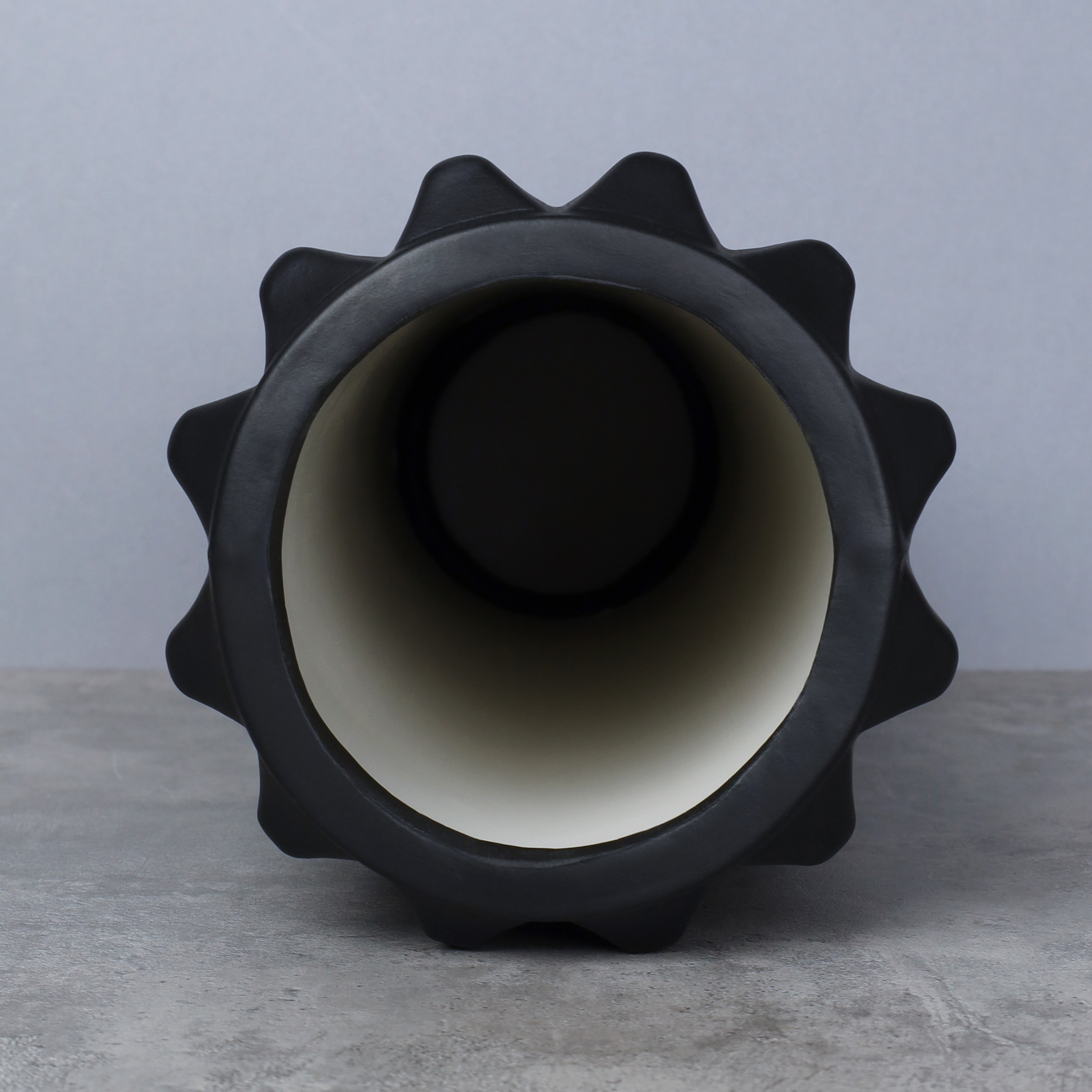 Ролик массажный спортивный Woohooo SPIKE 33x14/ черный/уп10