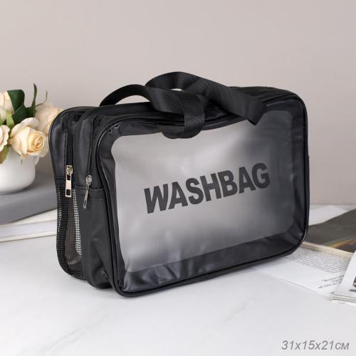 Сумка-органайзер 31х15х21 см черная / XN-007BL /уп 100/два отдела