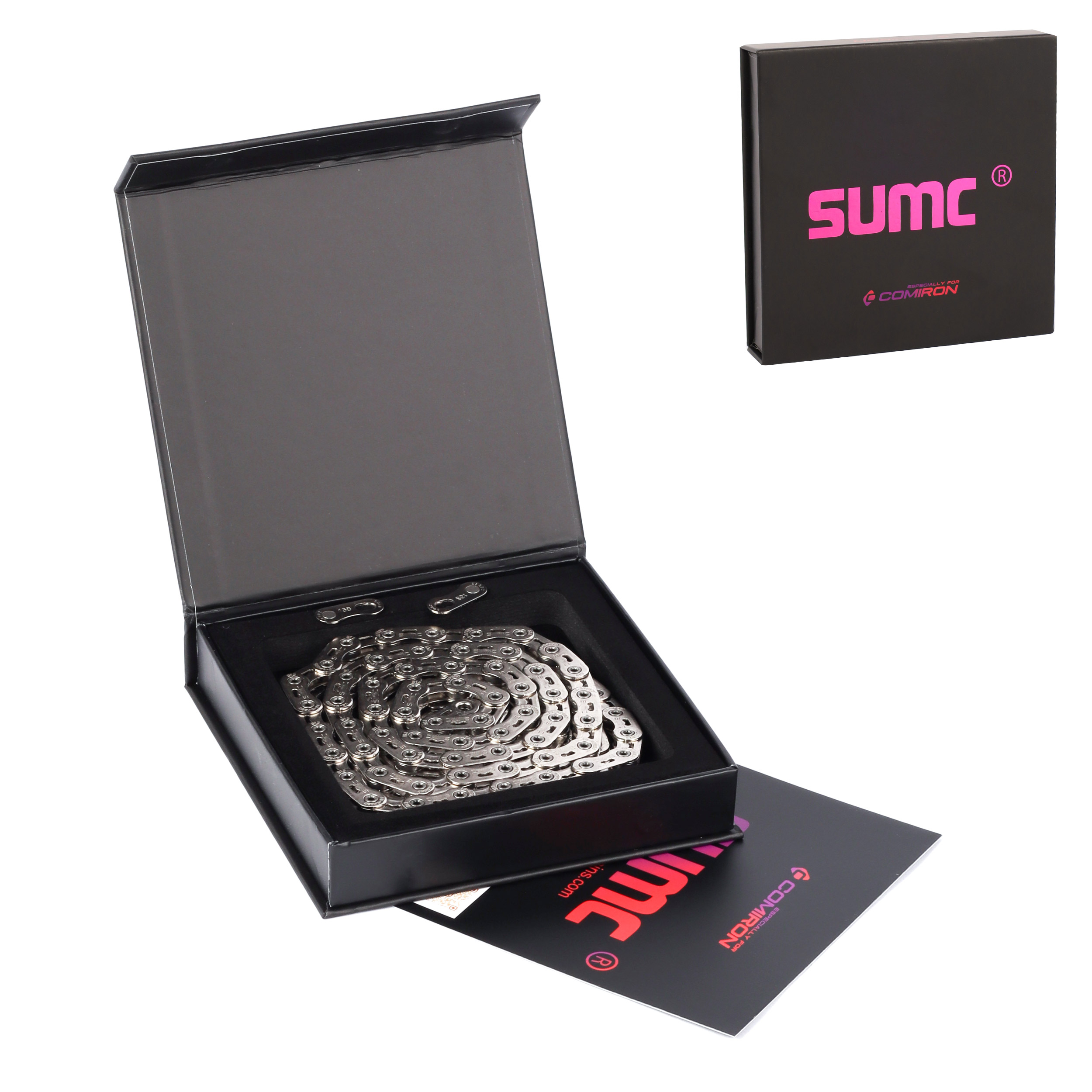 Велосипедная цепь SUMC 13 speed S13SL PRO 1/2"x11/128" 126L. for SHIMANO. SILVER ГОСТ 30442-97 ISO 9633 /уп 20/