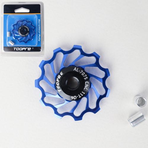 Ролик натяжителя заднего переключателя 11T . Алюминиевый. TOOPRE TL-11T-B/ синий / уп100/