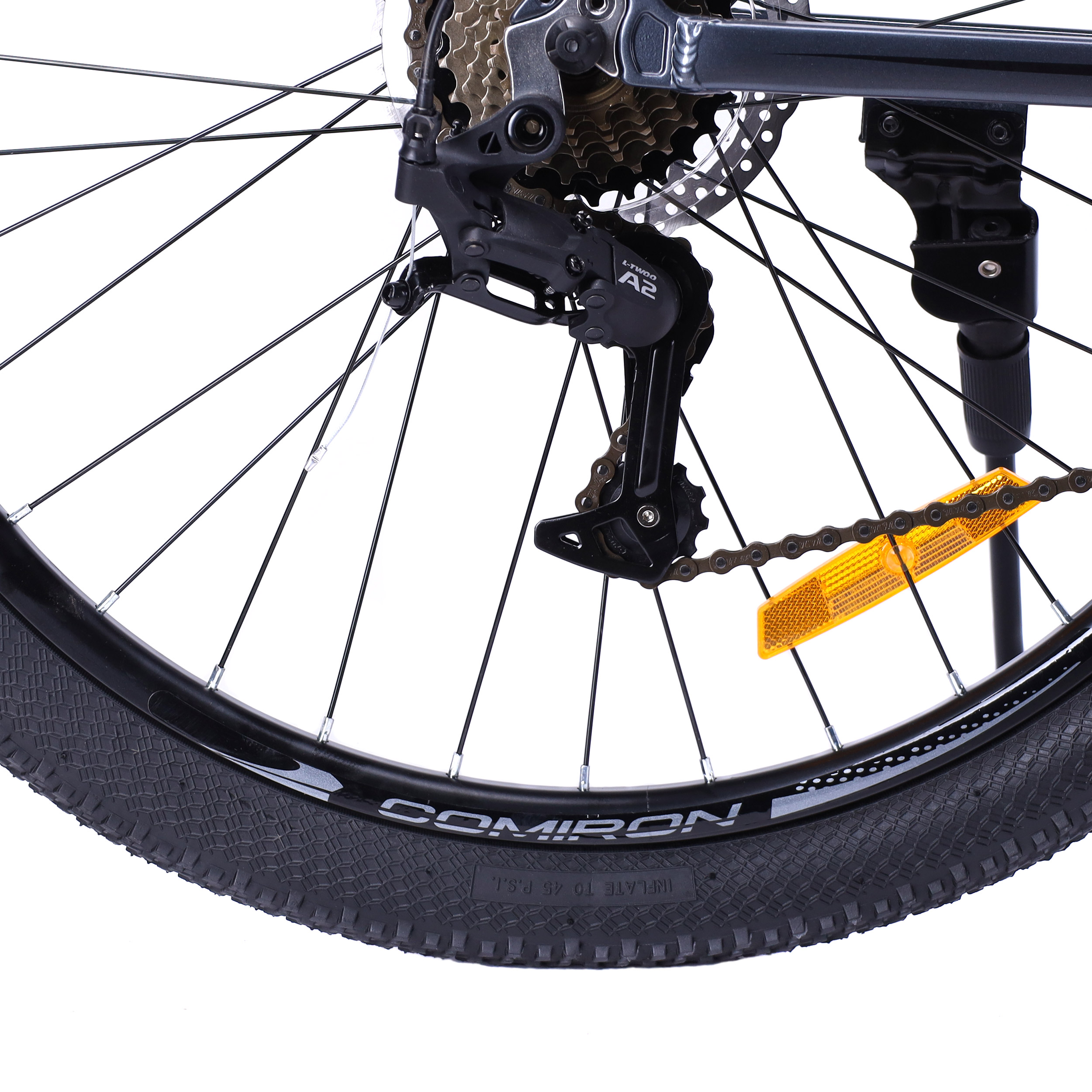 Велосипед 26" рама 17" 21sp COMIRON UNIVERSE серый полис чёрный глянцевый