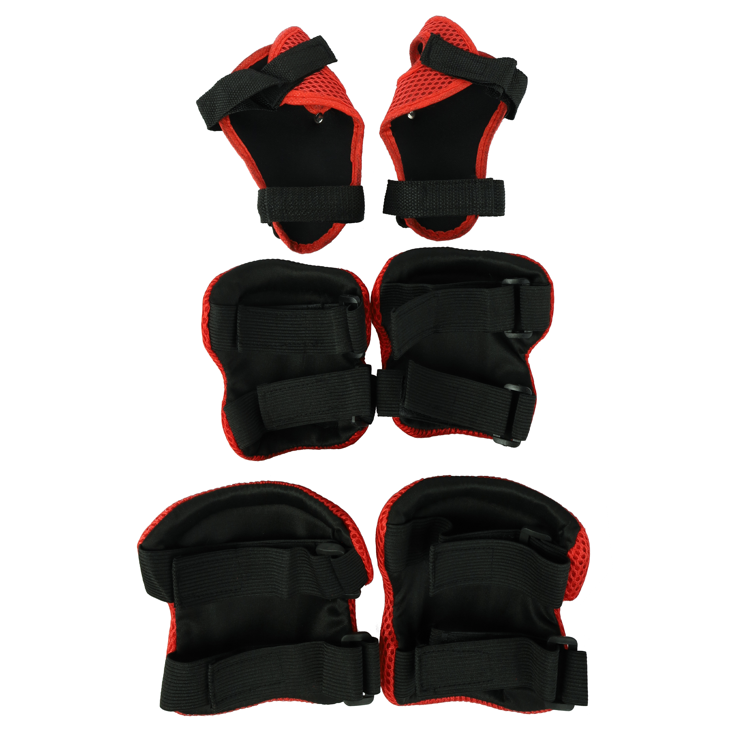 Защита для катания на роликах и велосипеде 6 предметов. 15лет и старше / Yan-58Big-R /уп 30/100/ красный