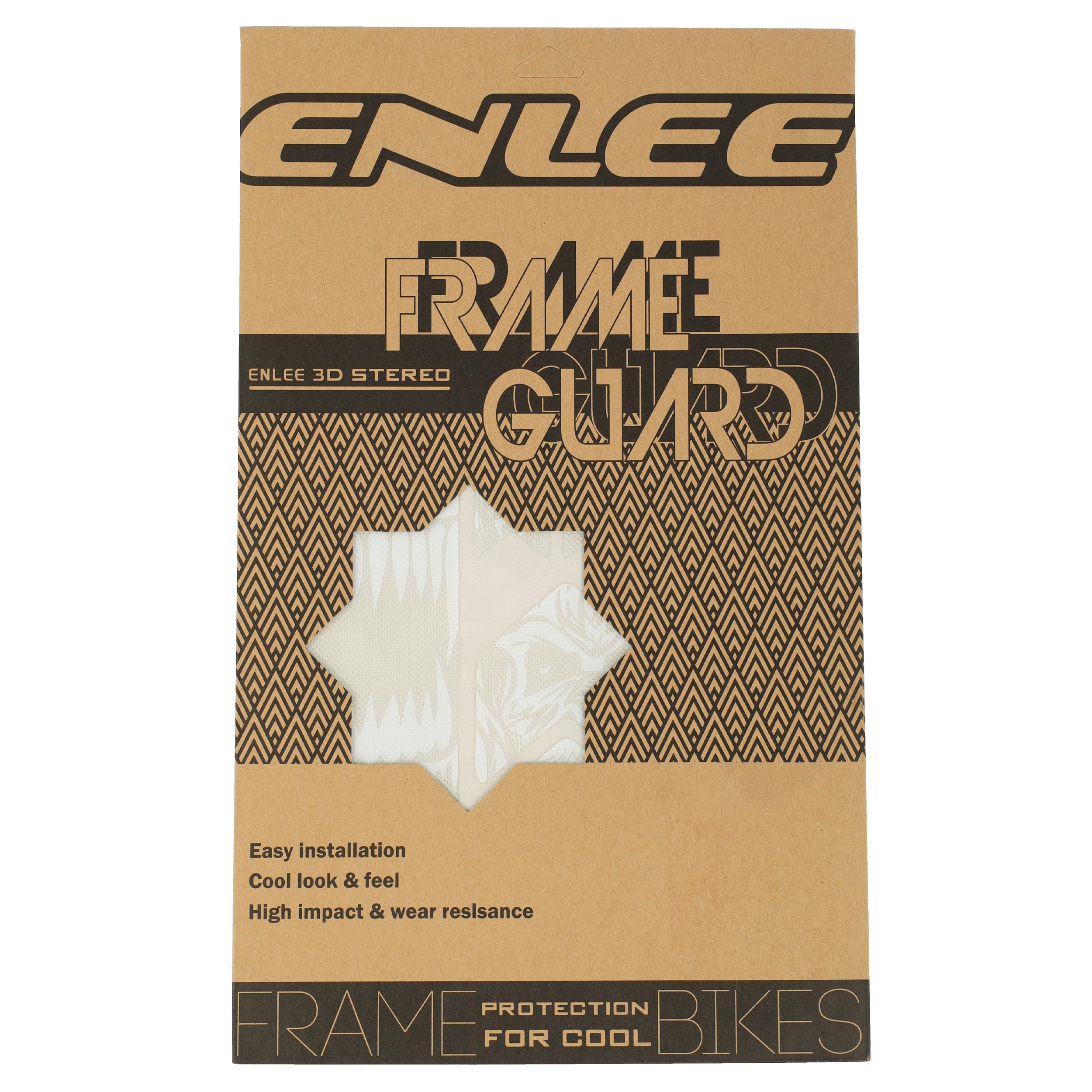 Защита рамы. Стикеры 3D PVC. ENLEE. Комплект 12 стикеров. 200 микрон. 3D Pack 6