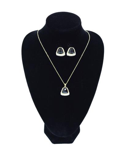 Подвеска на цепочке и серьги / GTE-27 /уп 12/