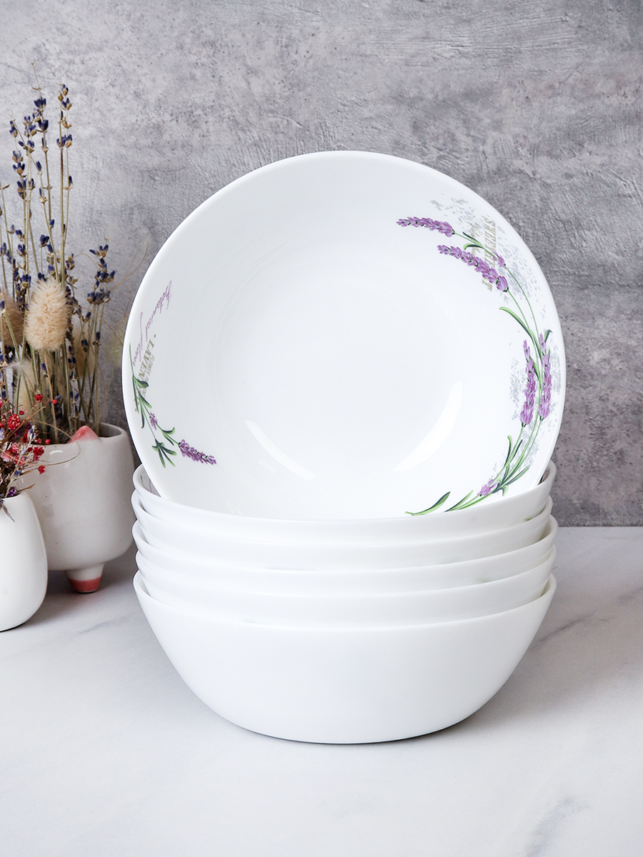 Набор суповых тарелок 6 штук 630 мл 155 мм Дэй / FLMLTW60 (18142-1) /уп 8/ Лаванда