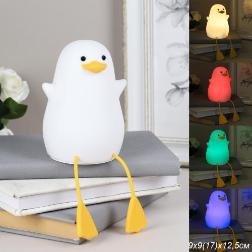 Светильник настольный 12,5х8 см Уточка / CW182609-6 /уп 80/