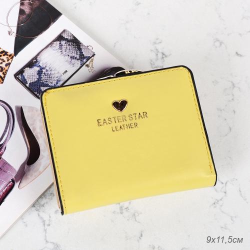 Портмоне 9*11.5 см лимонный / C078-2B /уп.10/100/ А