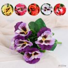 Цветок искусственный ОРАНЖЕВЫЙ Фиалка 23 см / W01316-16 /уп 12/300/600/ 738969