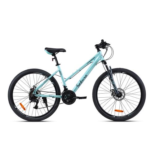 Велосипед 26" рама 17" 21sp COMIRON SAKURA голубой