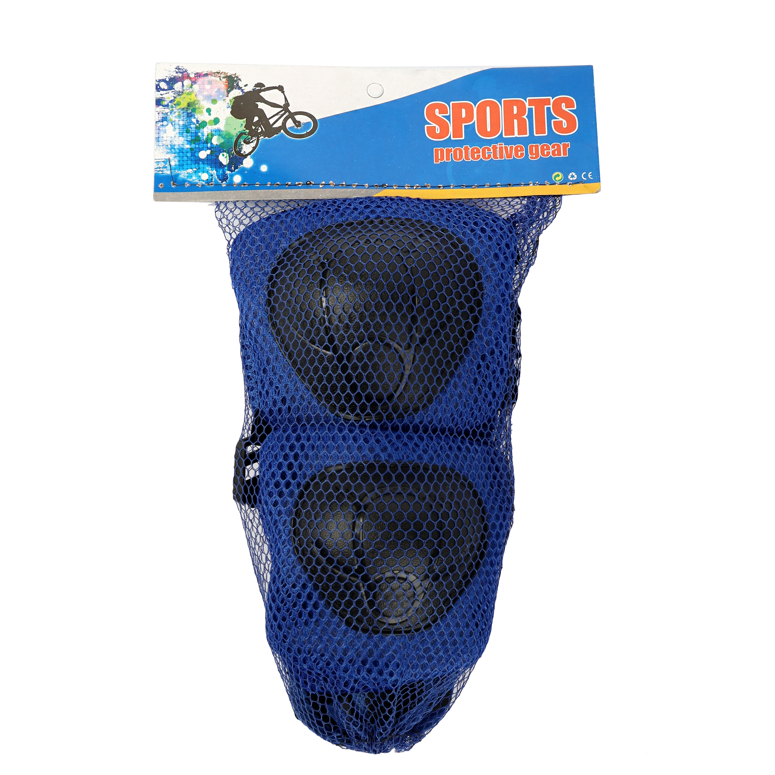 Защита для катания на роликах и велосипеде 6 предметов. 6-18лет / Cui-038BL /уп 100/ синий