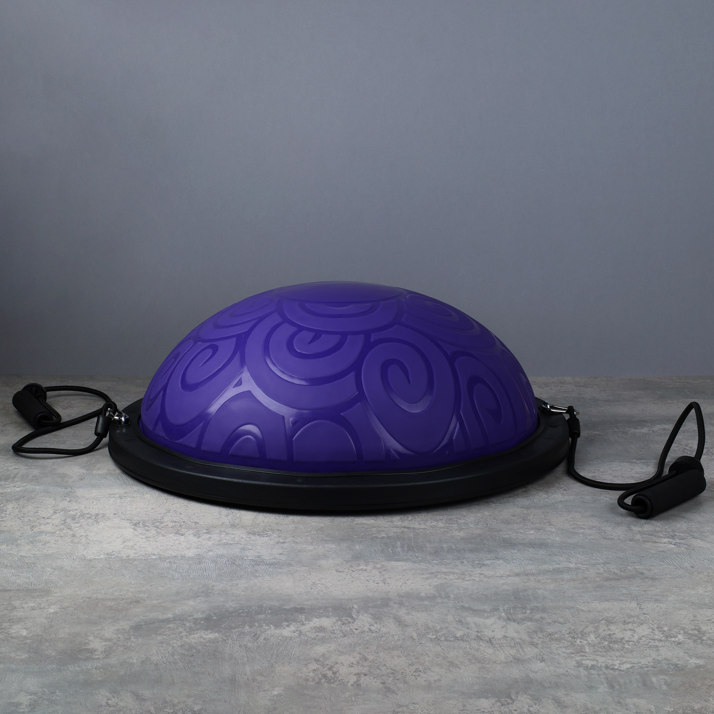 Полусфера балансировочная BOSU 58см Woohooo Curls эспандер, насос/ фиолетовый/ B58Cu-V/уп 5/