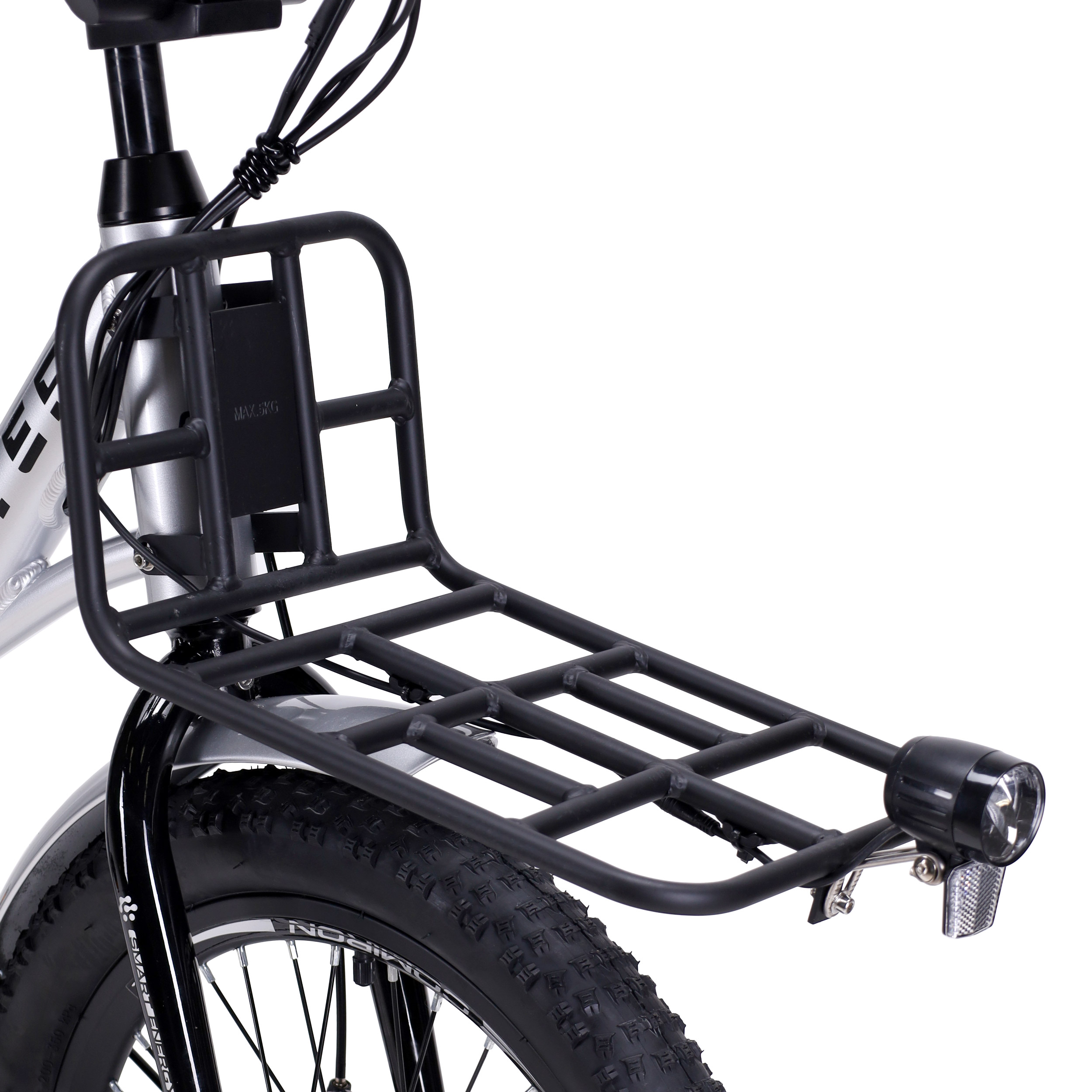 Электровелосипед 20" COMIRON CRAFTER грузовой 7SP SHIMANO 350W 36V/10.4AH серебристый