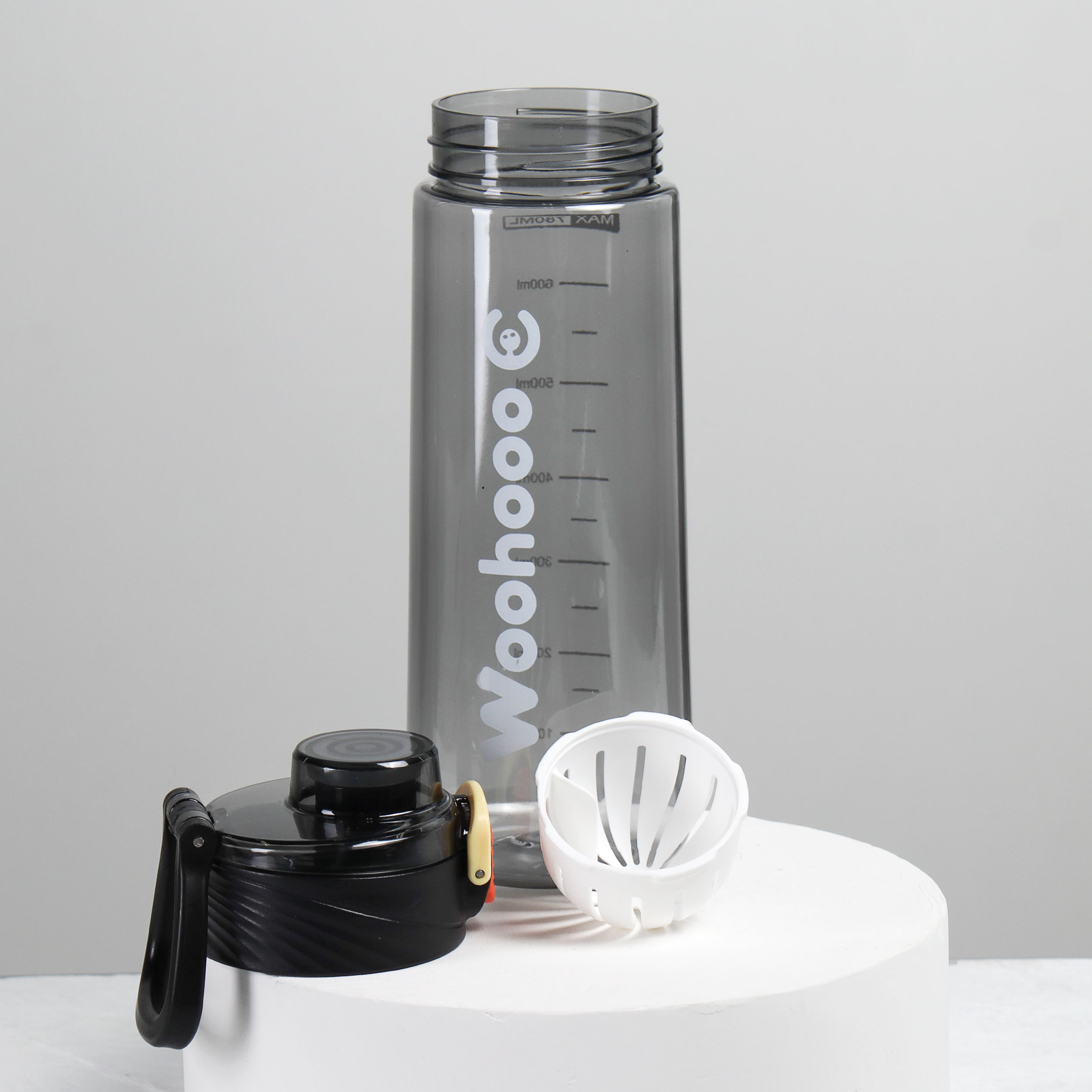 Бутылка для воды 780 ml Вуухууу-Woohooo / Пищевой PP / уп 60 / Черный / АКЦИЯ