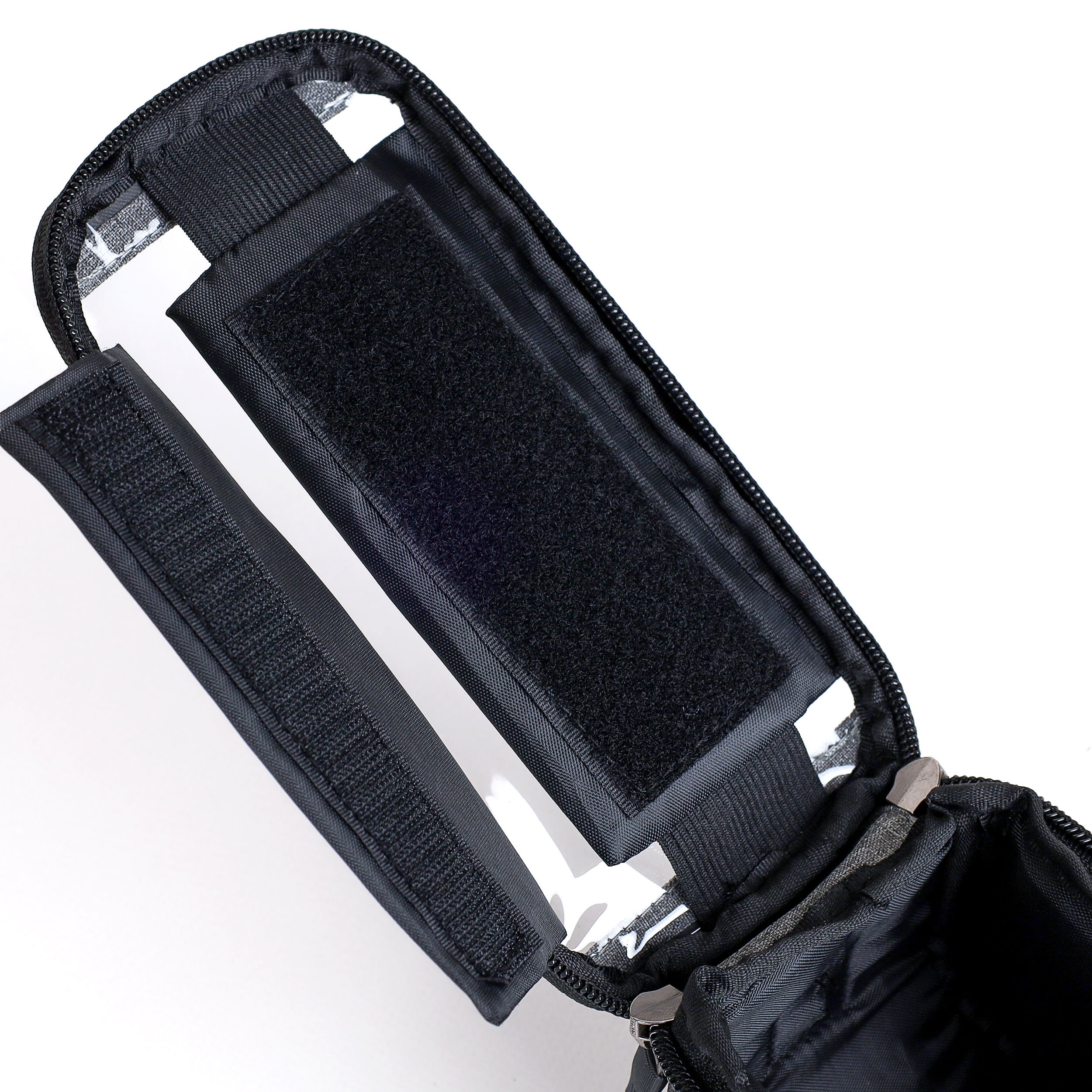 Сумка велосипедная на раму BICYCLE SOUL, с отделением для смартфона 6.0", основной отсек на молнии, серая, 21x10.5x9см. /уп 50/