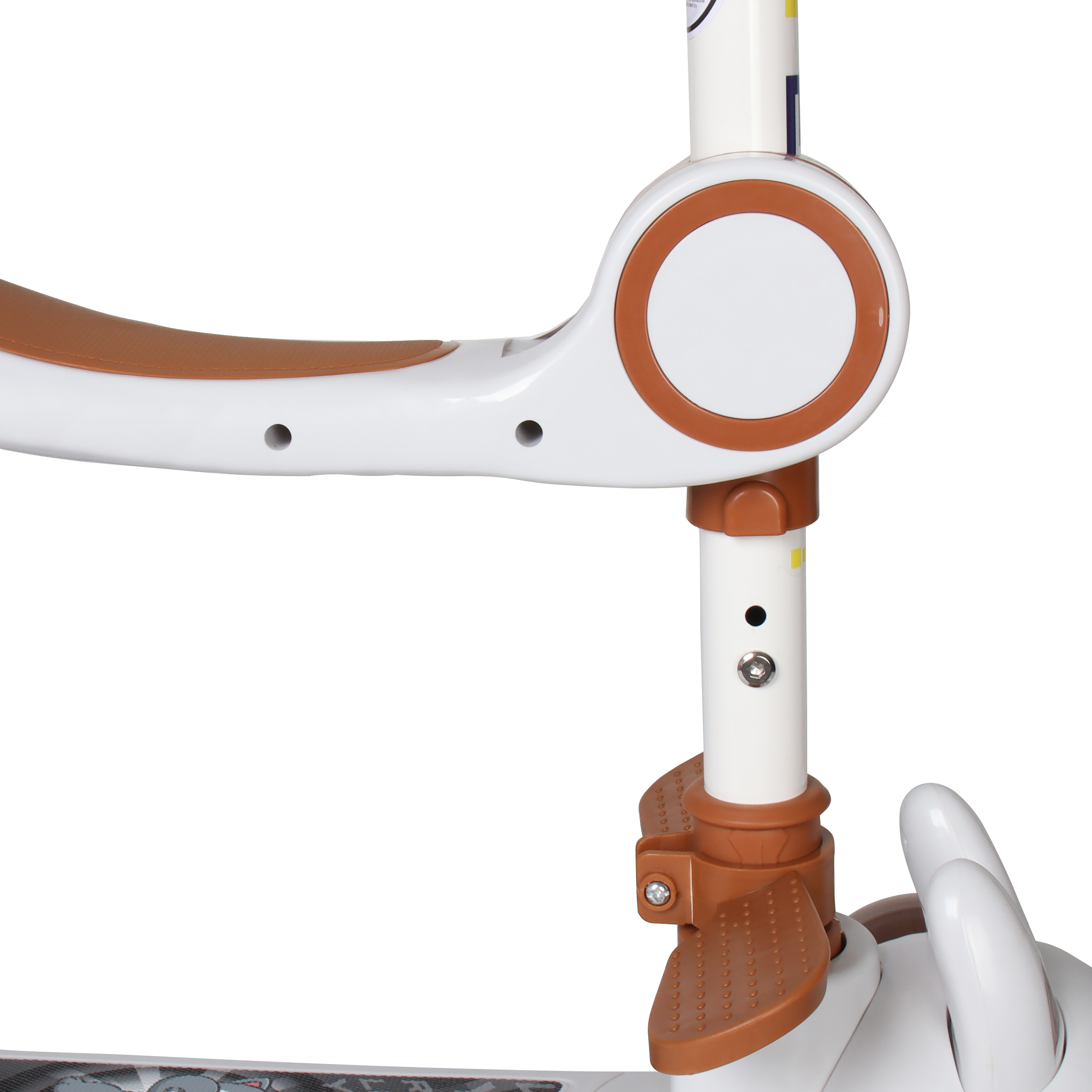 Самокат 3-х колесный COMIRON Yeenot Зайчик / JLBB-808 seat /уп 8/ коричневый