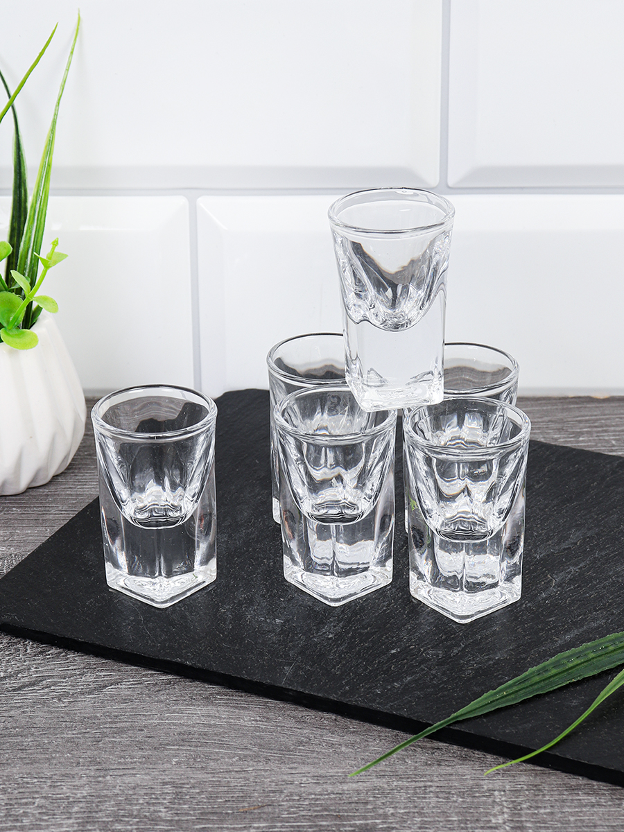 Стопка 6 штук 15 мл Квадратное дно Гранд / Y310 /уп 24/