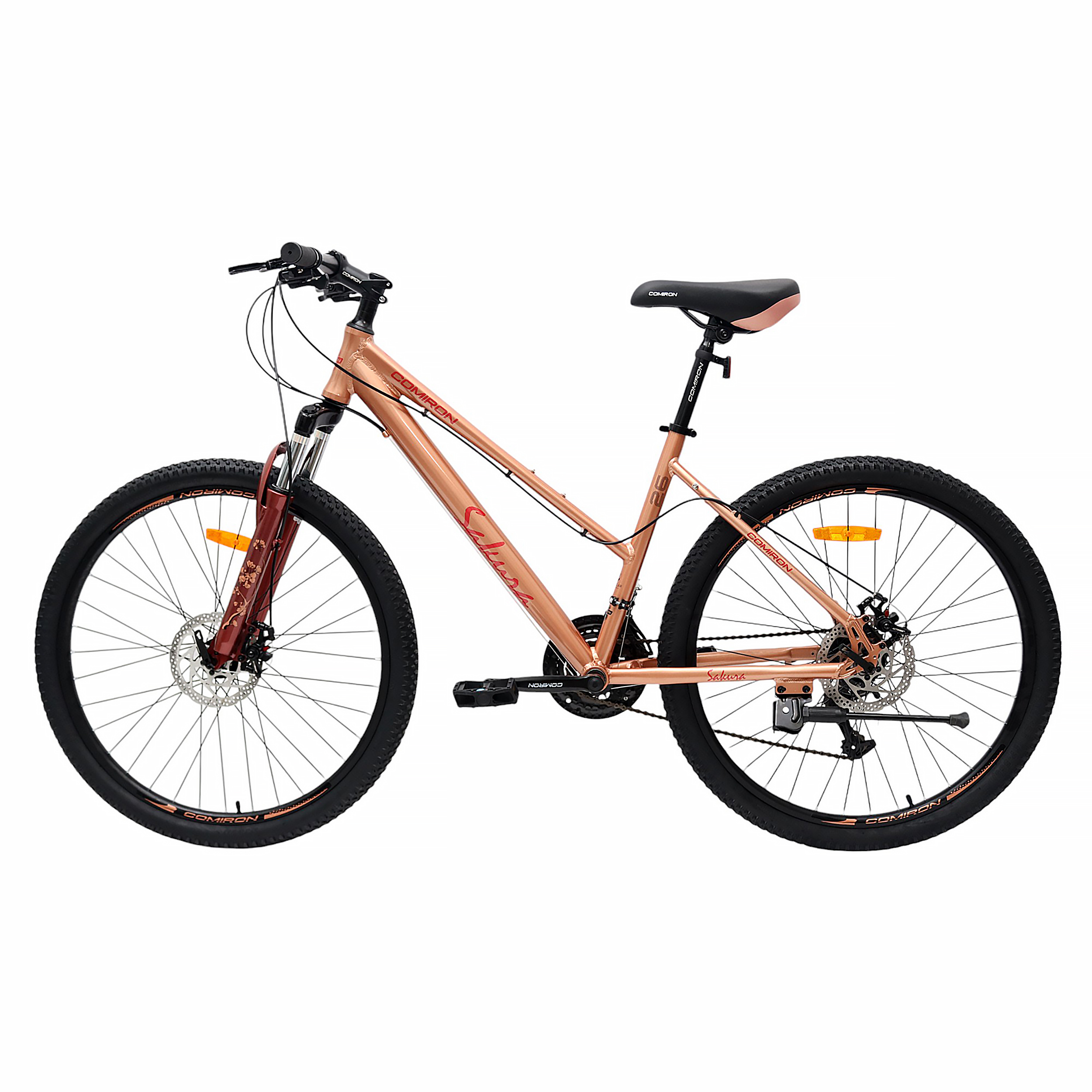 Велосипед 26" рама 17" 21sp COMIRON SAKURA персиковый