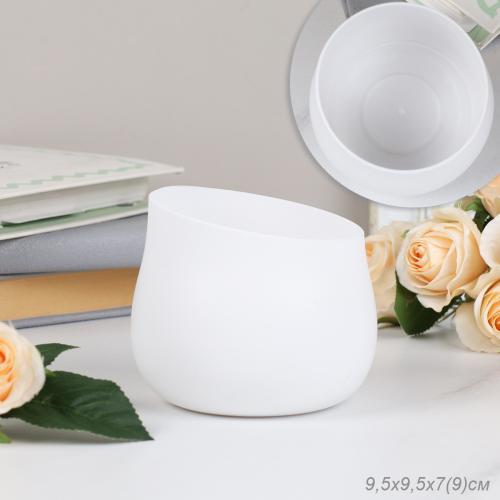 Кашпо пластик 9,5*9 см / P099-1 /уп 294/