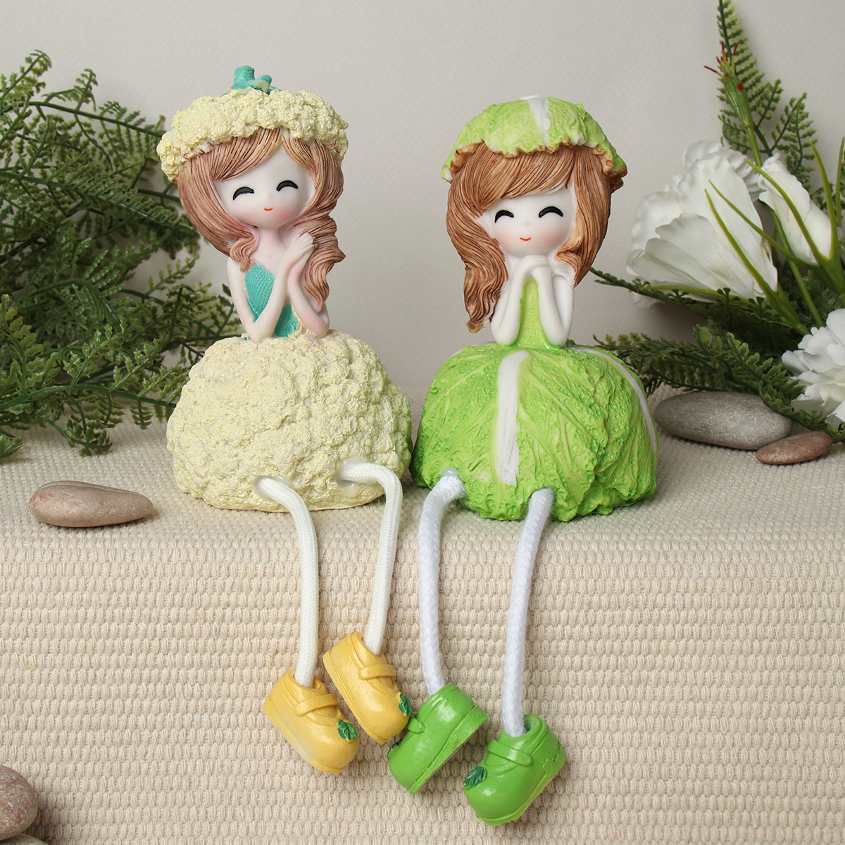 Фигурка Капуста висячие ножки 2 штуки набор 22 см / 9621 /уп 60/_