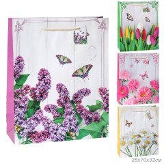 Пакет подарочный 26х32x10см / 1201-2 /уп 12/720/микс/128г/м2 / 732724