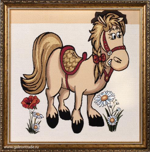 Картина гобелен 47x48 Красотка / KS4020-2 / иваново 