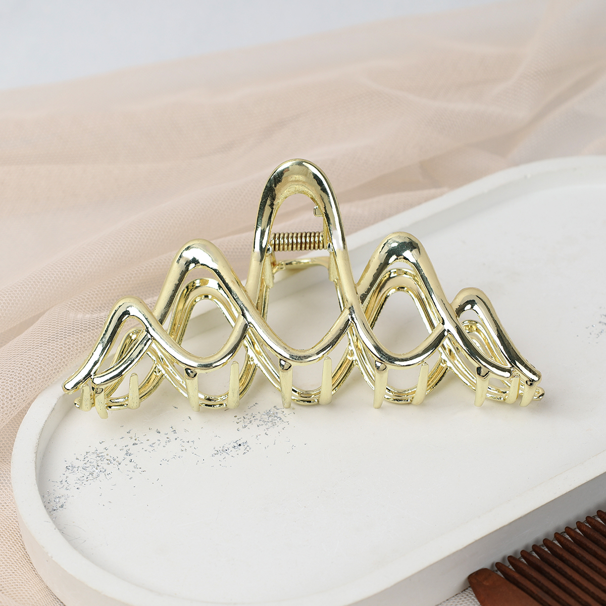 Заколка-краб для волос / XY2415-37 /уп 40/металл