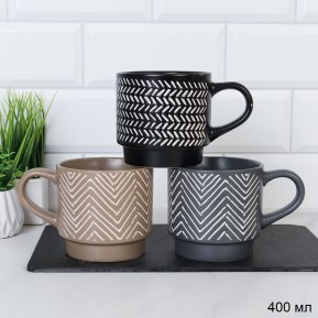 Кружка 400 мл Орнамент / MC-920 /цвет микс 6/ 2 СОРТ
