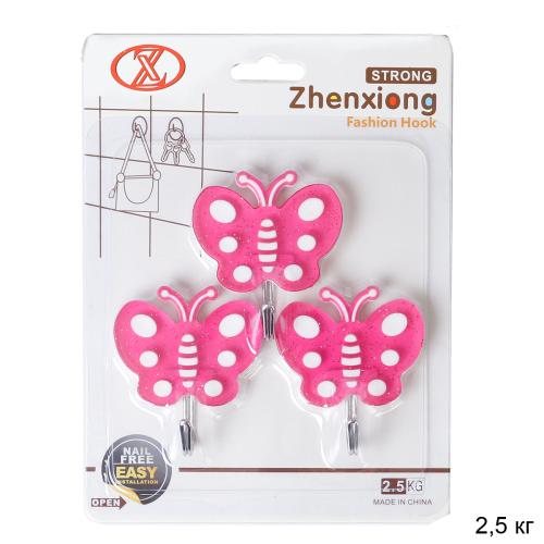 Крючок 3 штуки Бабочка / NH-66 /уп 160/ до 2,5 кг