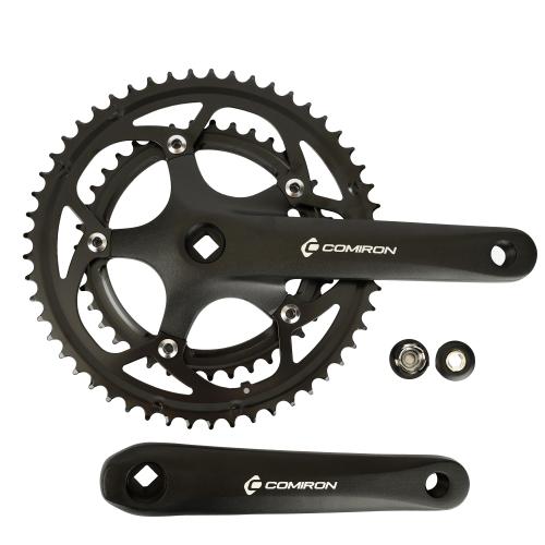 Система COMIRON JIA-CR-05, 170mm, 39/53T, AL+ST, квадрат, черный/уп10