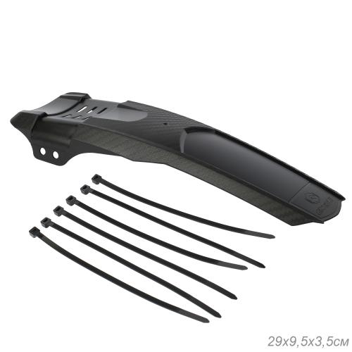 Крыло велосипеда заднее MTB двухподвес, брызговик. ENLEE. 1шт. 365*80мм. Вес 66гр. First style /уп 50/ 