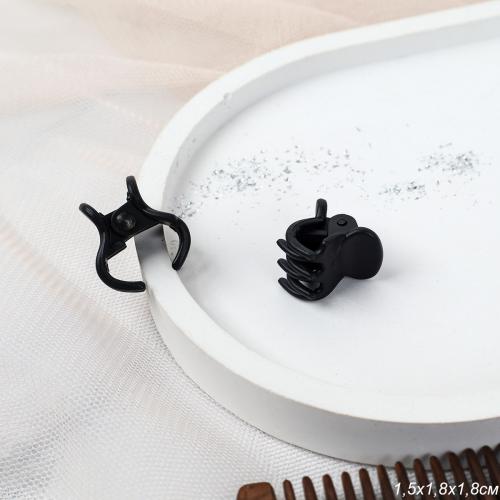 Краб мини для волос набор 2 штуки / N3012-3 /уп 1/723801 черный матовый