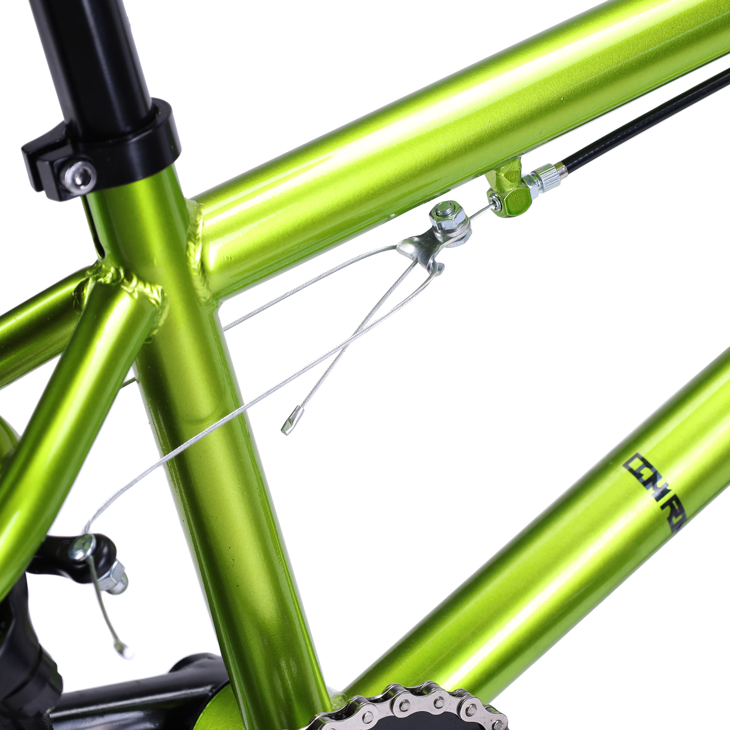 Велосипед BMX 20" COMIRON GEEK, Рама 20.5" green-yellow metallic