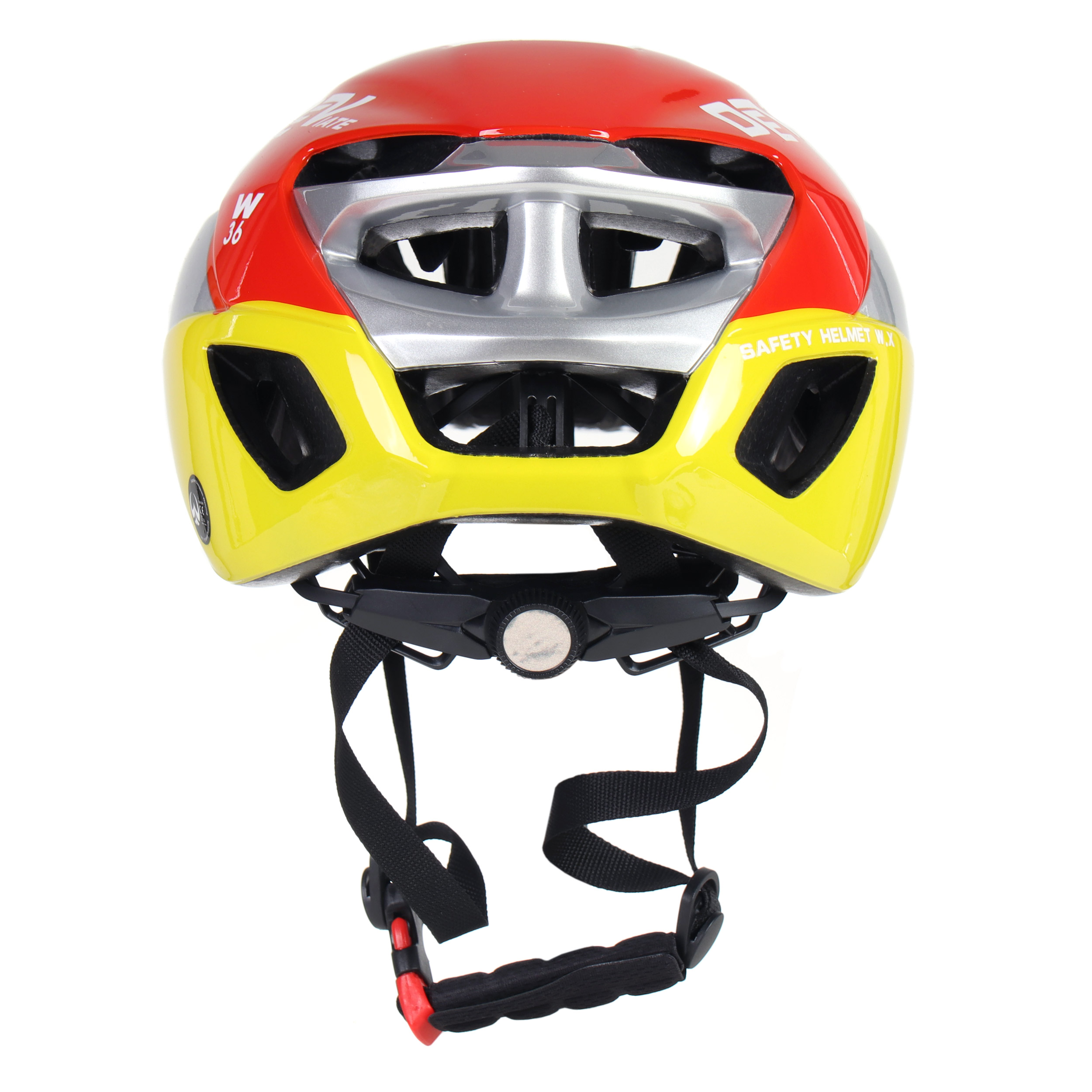 Шлем велосипедный, Цвет Цвет трёхцветный глянцевый. Размер: L.  / W36TG-L / уп 25