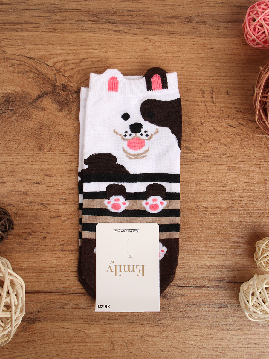 Носки р. 35-40 Собака / L820 /уп 10/1200/ ОДНА ПАРА/ МАРКА