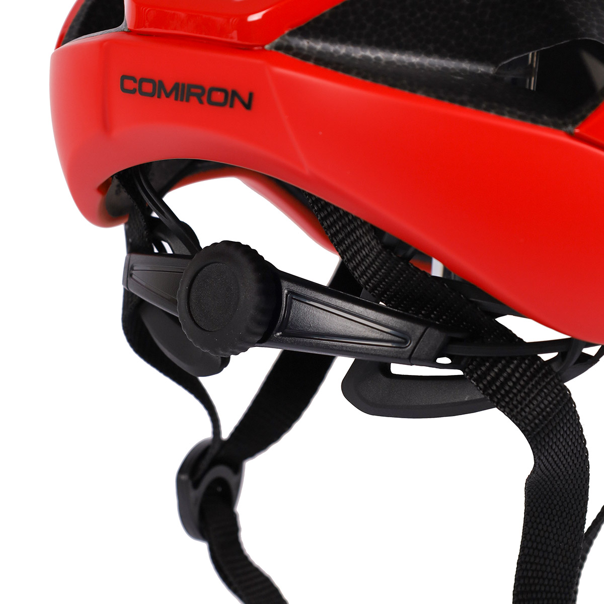 Шлем велосипедный COMIRON Wind. Цвет: Black-Red. Размер: M (58-61см)  / MX-69T / уп 12