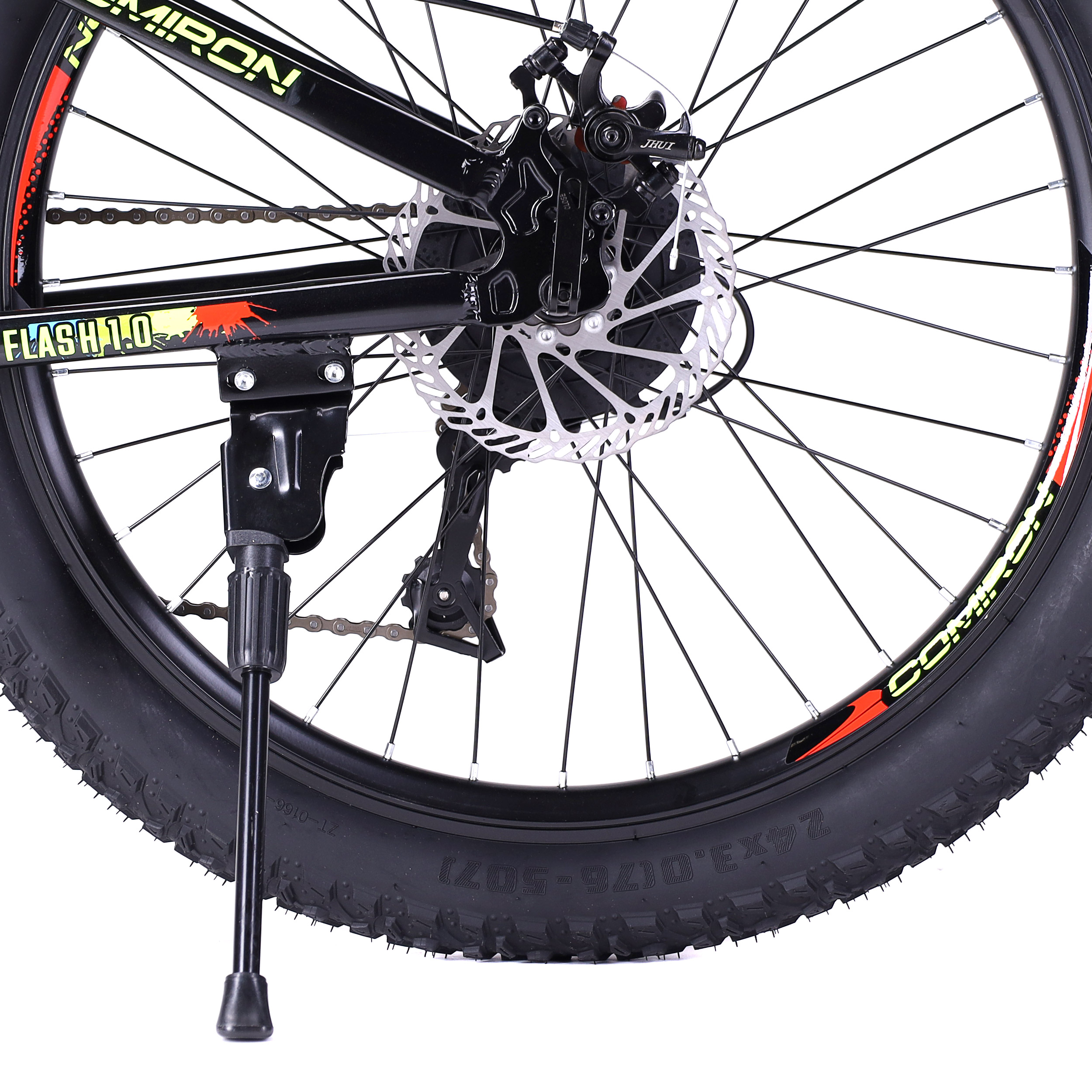 Велосипед 24"x3.0 рама 13" 7sp COMIRON FLASH полуфэт ригид чёрный