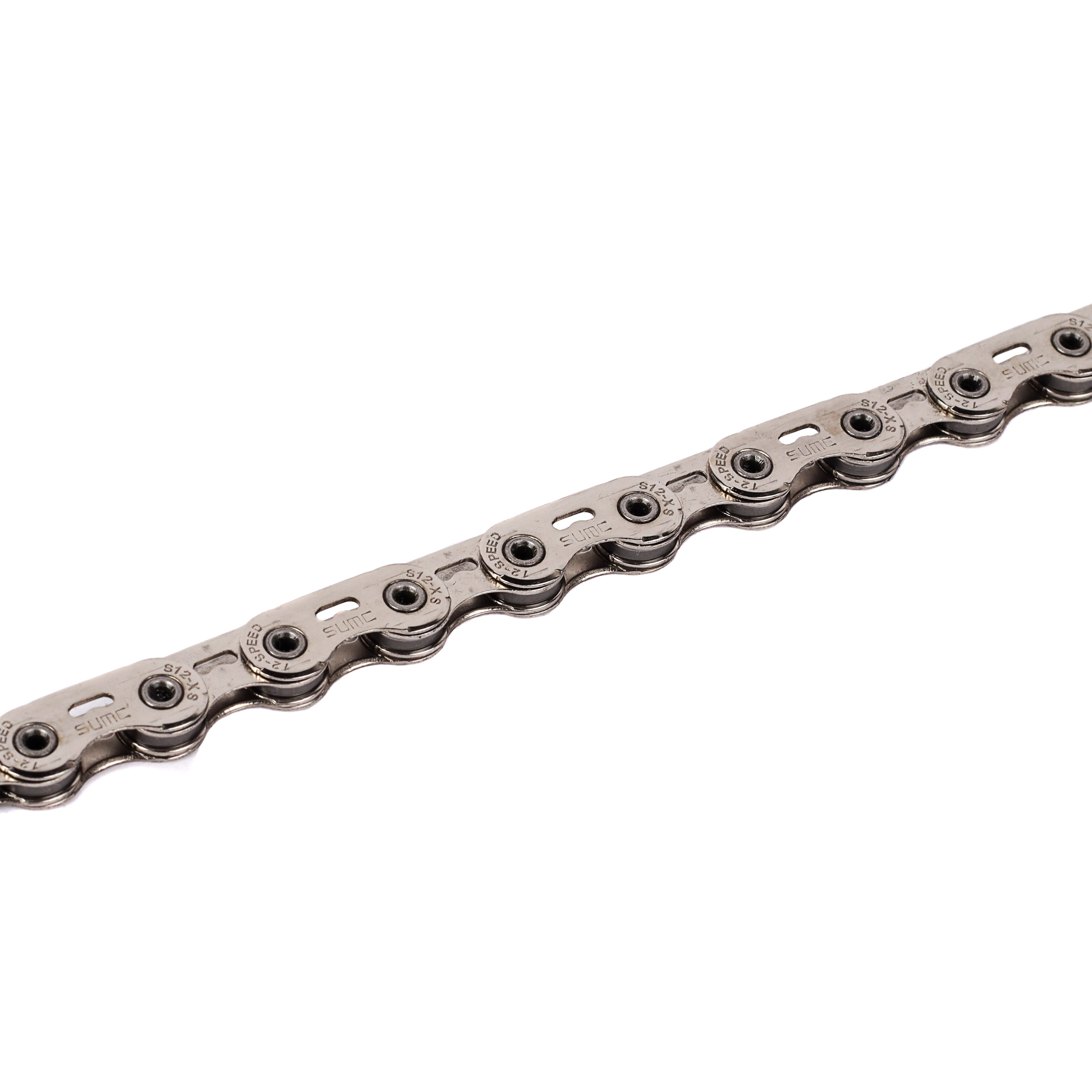 Велосипедная цепь SUMC 12 speed S12SL PRO 1/2"x11/128" 126L. for SRAM. SILVER ГОСТ 30442-97 ISO 9633 /уп 10/