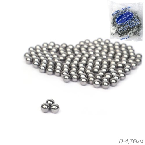 Шарики подшипника 4.76MM. 144 шарика в упаковке. /уп 40/400/