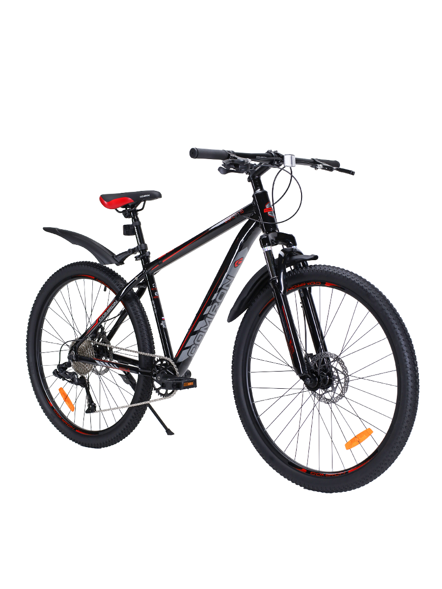 Велосипед 27,5" рама 19" 1x10sp COMIRON SYSTEM чёрный красный